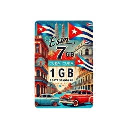 eSIM, 1GB, 7 Days, Cuba, Standard