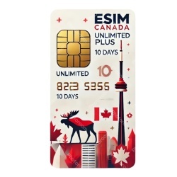 eSIM Canada, Unlimited Plus, 10 Days