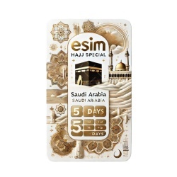 eSIM Hajj Special ARABIA, Unlimited Plus, 5 Days