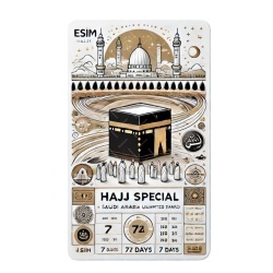 eSIM Hajj Special ARABIA, Unlimited Standard, 7 Days