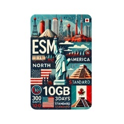 eSIM North America, 100GB, 30 Days, Standard