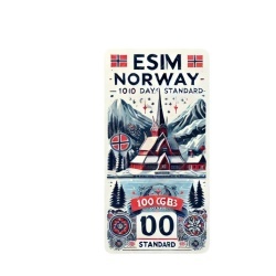 eSIM Norway, 100GB, 30 Days, Standard