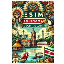 eSIM Suriname 20GB 30Days Standard