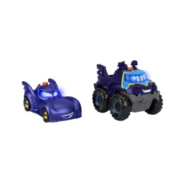 FISHER PRICE BATWHEELS SET 2 MASINUTE CU LUMINI SCARA 1:55 - Img 3