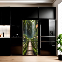 Folie imprimata color pentru decor Frigider, dimensiune 200 x 90cm, model: AVX-FR24 - Img 1
