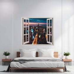 Folie imprimata color pentru decor perete locuinta, dimensiune 125 x 110cm, model: VIEW TO HAVEN 20 - Img 1