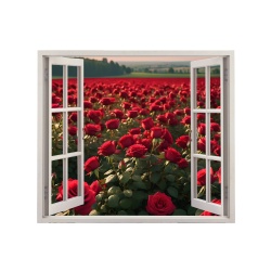 Folie imprimata color pentru decor perete locuinta, dimensiune 125 x 110cm, model: VIEW TO HAVEN 30 - Img 2