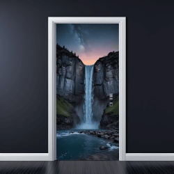 Folie imprimata color pentru decor Usa, dimensiune 200 x 90cm, model: AVX-DR14 - Img 1
