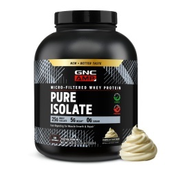 Gnc Amp Pure Isolate, Proteina Izolata Din Zer Cu Aroma De Vanilie, 2240 G - Img 2