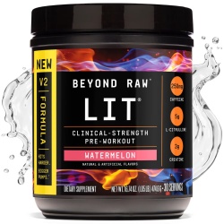 Gnc Beyond Raw Lit V2 Pre-workout With Watermelon Flavor, Pre-workout Cu Aroma De Pepene, 474.6 G - Img 3