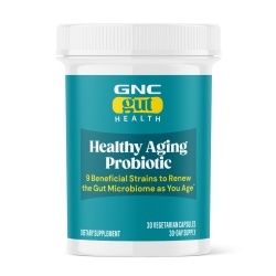 Gnc Gut Health Healthy Aging Probiotic For Adult Over 50, Probiotic Studiat Clinic, 55 Miliarde Ufc Culturi Vii, Pentru Digestie, Microbiom Si Longevitate, Destinat Adultilor Peste 50 De Ani, 30 Cps - Img 2