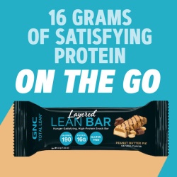 Gnc Total Lean Layered Lean Bar, Baton Proteic Cu Aroma De Placinta De Unt De Arahide, 44g - Img 5
