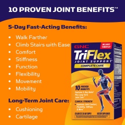Gnc Triflex Joint Support Complete Care, Formula Completa Pentru Sanatatea Articulatiilor, 120 Tb - Img 6