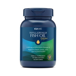 Gnc Triple Strength Fish Oil Mini, Ulei De Peste, 120 Cps