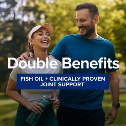 Gnc Triple Strength Fish Oil Plus Joint, Ulei De Peste Cu Suport Pentru Articulatii, 60 Cps - Img 2