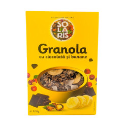 GRANOLA CU CIOCOLATA SI BANANE 300G SOLARIS