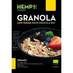 GRANOLA LOW SUGAR CU CANEPA ECO 400gr CANAH