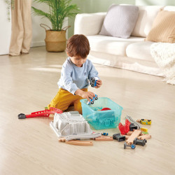 Hape set trenulet cu cutie de depozitare - Img 4