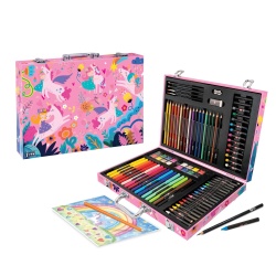 HAPPI HOBBI ART CASE SET DE DESEN DELUXE CU 100 DE ACCESORII FANTEZIE UNICORNI - Img 5