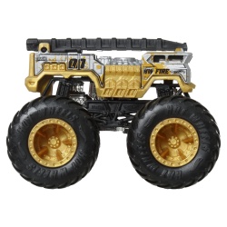 HOT WHEELS MONSTER TRUCK SI MASINUTA METALICA 5 ALARM AURIU - Img 6