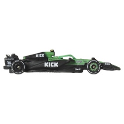 HOT WHEELS PREMIUM REAL RIDERS FORMULA 1 2024 MASINUTA METALICA KICK SAUBER F1 TEAM NUMARUL 5 SCARA 1 LA 64 - Img 5