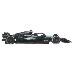 HOT WHEELS PREMIUM REAL RIDERS FORMULA 1 2024 MASINUTA METALICA MERCEDES AMG PETRONAS FORMULA ONE TEAM SCARA 1 LA 64 - Img 4