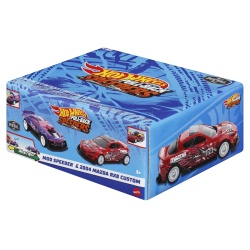 HOT WHEELS SET 2 MASINUTE METALICE PULL BACK MOD SPEEDER SI 2004 MAZDA RX8 CUSTOM 1:43 - Img 2