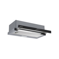 Hota incorporabila telescopica Tesla DT600AXB,60cm2 trepte, 350m3/h, LED 2W, 2 motoare, inox/sticla - Img 1
