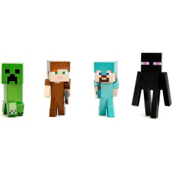 JADA MINECRAFT SET 4 FIGURINE METALICE 6.5CM - Img 2