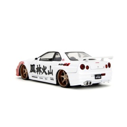 JADA SET FIGURINA METALICA 6CM SI MASINUTA NISSAN SKYLINE GTR SCARA 1 LA 24 - Img 3