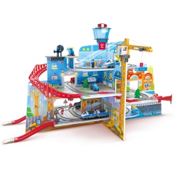 Jucarie din lemn - Tren Mega City (55 piese) - Img 3