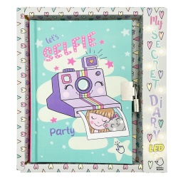 Jurnal cu LED, cu cutie cadou, 80 de pagini, 13 x 18 cm (6 buc/display) - Img 3