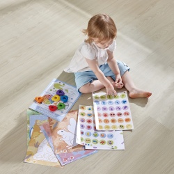 Kit desene cu creioane cerate pentru copii - 18 piese - Img 2
