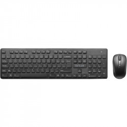 Kit TASTATURA si Mouse DELUX, "KA150+KA150G", wireless, 104 taste format standard, mouse , 3/1 butoane, negru, "KA150G" (include TV 0.75 lei) - Img 1