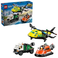 LEGO CITY AVION AUTOSPECIALA DE SERVICE SI AEROGLISOR IN VERSIUNI ADAPTATE 60505 - Img 9