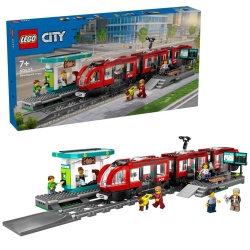 LEGO CITY TRAINS STATIE SI TRAMVAI IN CENTRUL ORASULUI 60423 - Img 3