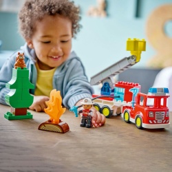 LEGO DUPLO CAMION DE POMPIERI CU FURTUN SI POMPIER 10473 - Img 3