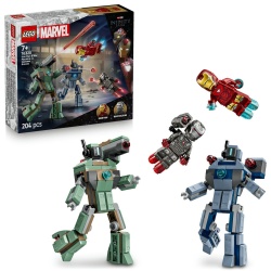 LEGO MARVEL IRON MAN SI WAR MACHINE VS DRONELE HAMMER 76320 - Img 9