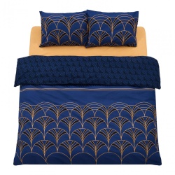 Lenjerie kingsize, bumbac,132 TC, Wave