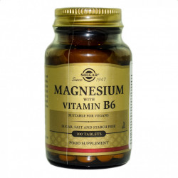 MAGNESIUM + B6 - 100cpr SOLGAR