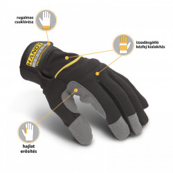 Manusi de protectie cu fixare prin scai marime XL - Img 2