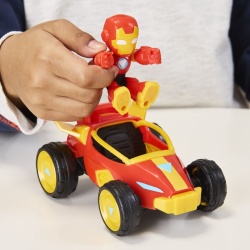 MARVEL IRON MAN SI PRIETENII SAI UIMITORI SET VEHICUL SI FIGURINA IRON MAN - Img 7