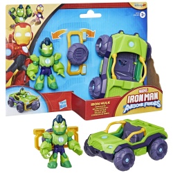 MARVEL IRON MAN SI PRIETENII SAI UIMITORI SET VEHICUL SI FIGURINA IRON HULK - Img 9