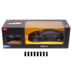 MASINA CU TELECOMANDA BMW i8 NEGRU CU SCARA 1 LA 18 - Img 2