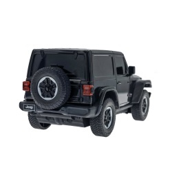 MASINA CU TELECOMANDA JEEP WRANGLER JL NEGRU SCARA 1 LA 24 - Img 5