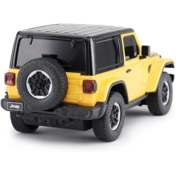 MASINA CU TELECOMANDA JEEP WRANGLER RUBICON GALBEN CU SCARA 1 LA 24 - Img 8
