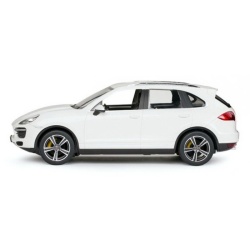 MASINA CU TELECOMANDA PORSCHE CAYENNE TURBO ALB CU SCARA 1 LA 14 - Img 3