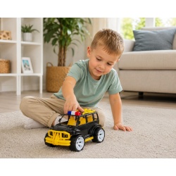 MASINA JEEP OFF ROADER NEGRU GALBEN 32CM - Img 3