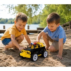 MASINA JEEP OFF ROADER NEGRU GALBEN 39CM - Img 3