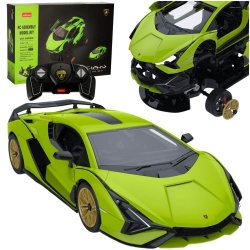 MASINUTA CONSTRUIBILA CU TELECOMANDA LAMBORGHINI SIAN FKP 37 SCARA 1 LA 18 - Img 10